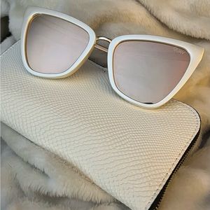 Quay Sunglasses Cream/White